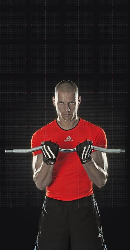 RĘKAWICZKI NA SIŁOWNIĘ ADGB-12342RD ROZM. M /ADIDAS