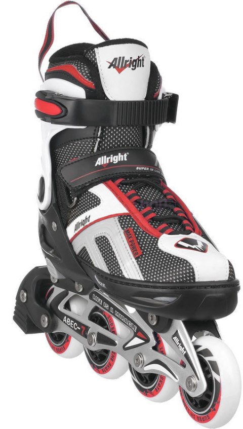 ŁYŻWOROLKI NEW FEELING ROZM. 33-36 CZERW. /ALLRIGHT