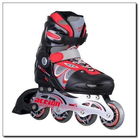 ŁYŻWOROLKI REGULOWANE STOK PW-130C ROZM. L (40-43) /ACTION