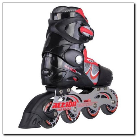 ŁYŻWOROLKI REGULOWANE STOK PW-130C ROZM. L (40-43) /ACTION