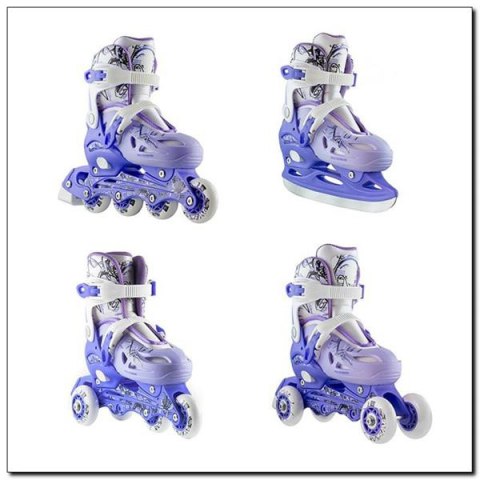 ŁYŻWOROLKI REGULOWANE 4W1 NH0320 ROZM. M (35-38) /NILS