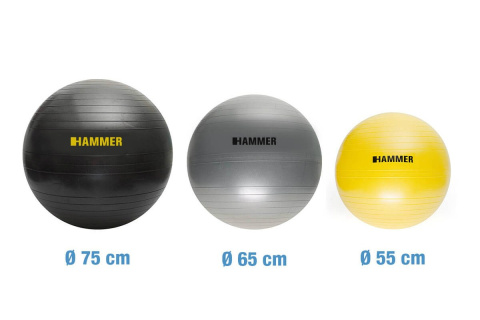 PIŁKA DO ĆWICZEŃ FITNESS HAB 55CM /HAMMER