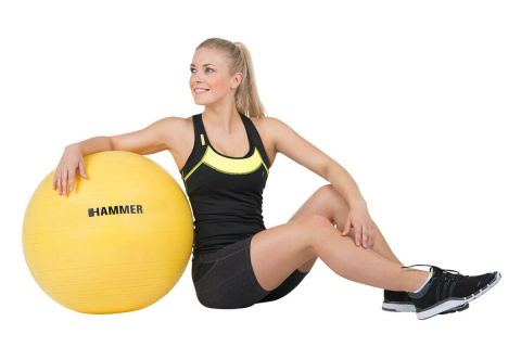 PIŁKA DO ĆWICZEŃ FITNESS HAB 55CM /HAMMER