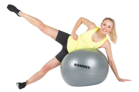 PIŁKA DO ĆWICZEŃ FITNESS HAB 65CM /HAMMER
