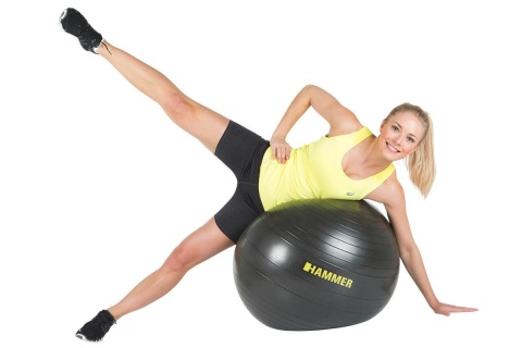 PIŁKA DO ĆWICZEŃ FITNESS HAB 75CM /HAMMER
