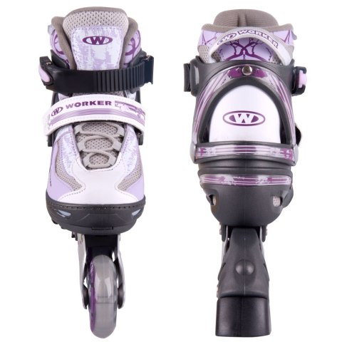 ŁYŻWOROLKI REGULOWANE PERLETA ROZM. M (35-38) /WORKER