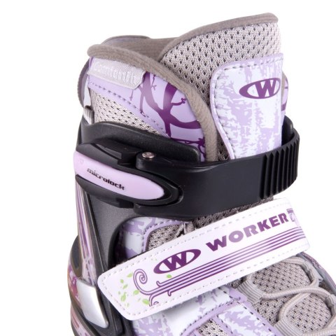 ŁYŻWOROLKI REGULOWANE PERLETA ROZM. M (35-38) /WORKER