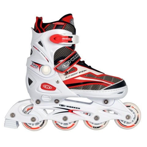 ŁYŻWOROLKI REGULOWANE 2W1 MARCOLA ROZM. S (33-36) /WORKER