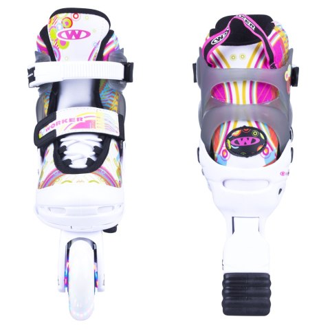 ŁYŻWOROLKI REGULOWANE PICOLA LED ROZM. S (30-33) /WORKER