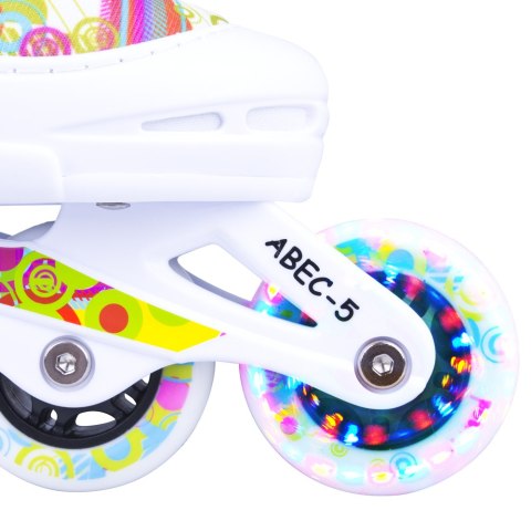 ŁYŻWOROLKI REGULOWANE PICOLA LED ROZM. S (30-33) /WORKER