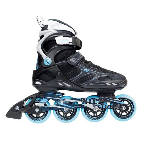 ŁYŻWOROLKI NA5003 S ROZM. 41 CZARN-NIEB. /NILS