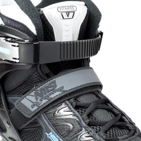 ŁYŻWOROLKI NA5003 S ROZM. 45 CZARN-NIEB. /NILS