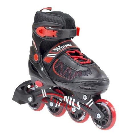 ŁYŻWOROLKI NH7103 A 2W1 ROZM. M CZARN-CZERW. /NILS