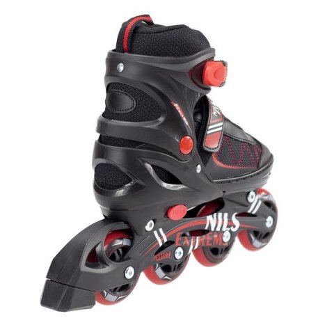 ŁYŻWOROLKI NH7103 A 2W1 ROZM. M CZARN-CZERW. /NILS