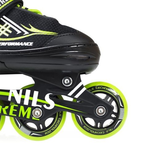 ŁYŻWOROLKI NH7104 A 2W1 ROZM. S CZARN-ZIEL. /NILS