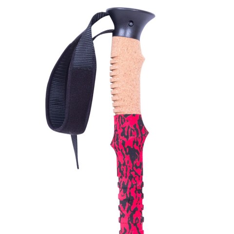 KIJE TREKKINGOWE ALTIPLANO CORCHO 100 CZERW. 2SZT /INSPORTLINE