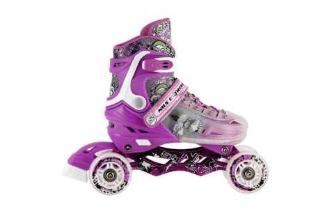 ŁYŻWOROLKI REGULOWANE 4W1 NH18122 ROZM. L (39-43) /NILS