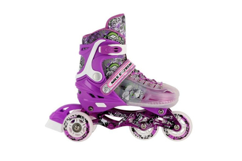 ŁYŻWOROLKI REGULOWANE 4W1 NH18122 ROZM. S (29-33) /NILS