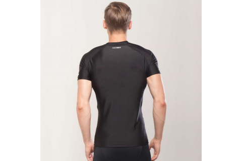 KOSZULKA RASHGUARD SCENE CZARN. ROZM. S /AQUA MARINA