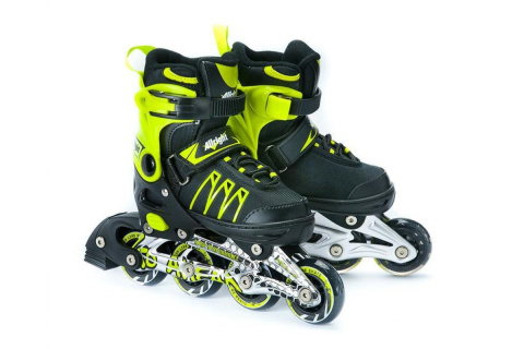 ŁYŻWOROLKI SUPER SKATE ROZM. 33-36 ZIEL. /ALLRIGHT