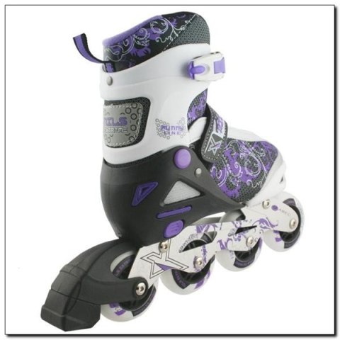 ŁYŻWOROLKI NJ-9012 A FIOL. ROZM. L /NILS