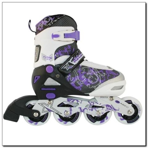 ŁYŻWOROLKI NJ-9012 A FIOL. ROZM. S /NILS