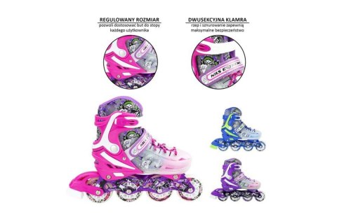 ŁYŻWOROLKI REGULOWANE NJ1812 ROZM. S (29-33) /NILS