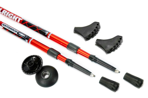 KIJE TREKKINGOWE 2CZ RED /ALLRIGHT