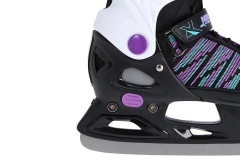 ŁYŻWY HOKEJOWE NH2255 A ROZM. M(37-40) CZARN-FIOL. /NILS