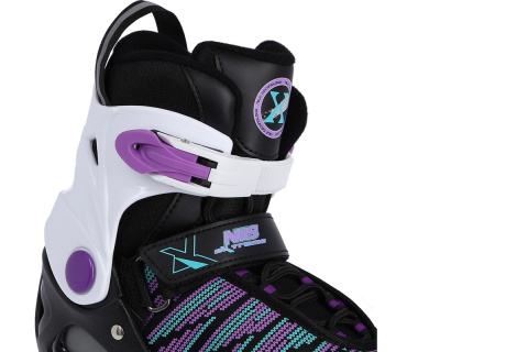 ŁYŻWY HOKEJOWE NH2255 A ROZM. XS(29-32) CZARN-FIOL. /NILS