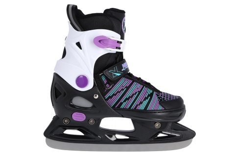 ŁYŻWY HOKEJOWE NH2255 A ROZM. S(33-36) CZARN-FIOL. /NILS