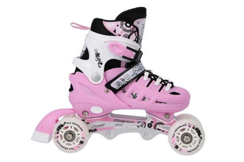 ŁYŻWOROLKI REGULOWANE 4W1 NH10905 ROZM. M (35-38) /NILS