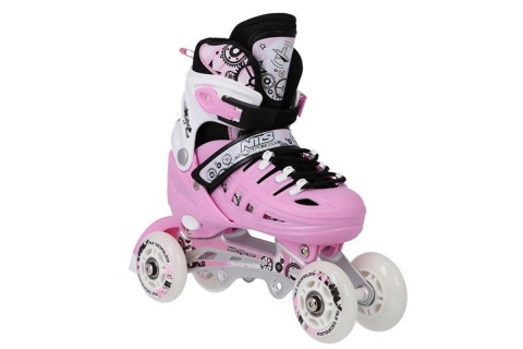 ŁYŻWOROLKI REGULOWANE 4W1 NH10905 ROZM. M (35-38) /NILS