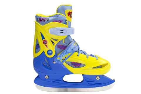 ŁYŻWY HOKEJOWE NH1105 A ROZM. S (31-34) ŻÓŁT-NIEB. /NILS