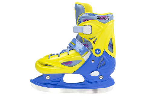 ŁYŻWY HOKEJOWE NH1105 A ROZM. S (31-34) ŻÓŁT-NIEB. /NILS