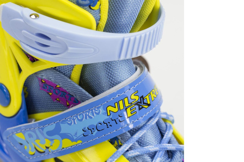 ŁYŻWY HOKEJOWE NH1105 A ROZM. S (31-34) ŻÓŁT-NIEB. /NILS