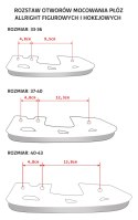 PŁOZA ŁYŻWY FIGUROWEJ X2 ROZM. L 40-43 /ALLRIGHT