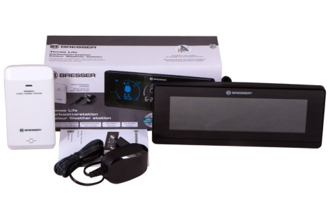 STACJA METEOROLOGICZNA TEMEO LIFE Z KOLOROWYM LCD CZARN. /BRESSER