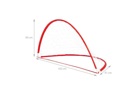 BRAMKA PIŁKARSKA NT0160 160X80CM CZERW. /NILS