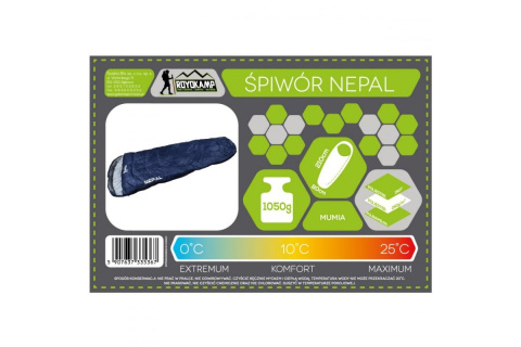 ŚPIWÓR TURYSTYCZNY NEPAL 210X80CM /ROYOKAMP