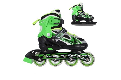 ŁYŻWOROLKI REGULOWANE 2W1 NH18188 ROZM. L (39-43) /NILS