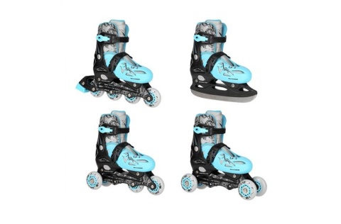 ŁYŻWOROLKI REGULOWANE 4W1 NH0320 ROZM. M (35-38) /NILS