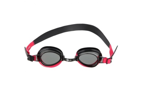 OKULARY PŁYWACKIE AF 01 CZARN-CZERW. /NILS