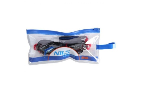 OKULARY PŁYWACKIE AF 01 CZARN-CZERW. /NILS