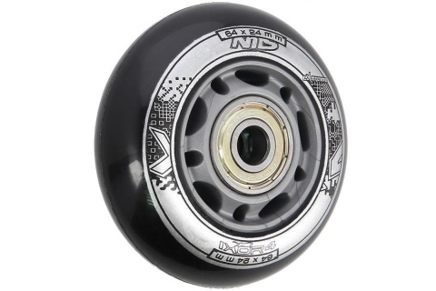 KÓŁKA DO ŁYŻWOROLEK PU 64X24 82A ABEC-9 CZARN. /NILS