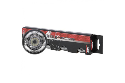 KÓŁKA DO ŁYŻWOROLEK PU 64X24 82A ABEC-9 CZARN. /NILS