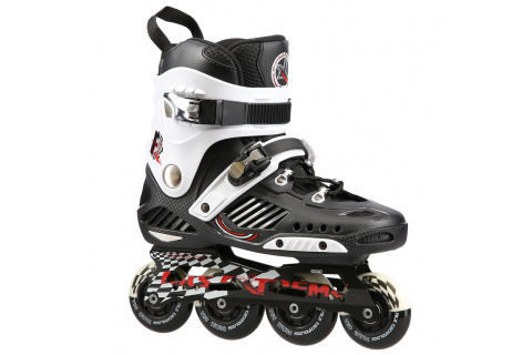 ŁYŻWOROLKI SLALOMOWE NA12333 ROZM. 38 CZARN-BIAŁ. /NILS