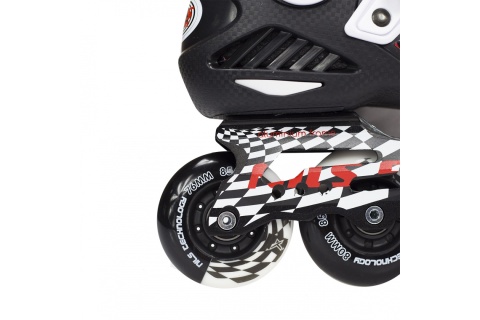 ŁYŻWOROLKI SLALOMOWE NA12333 ROZM. 40 CZARN-BIAŁ. /NILS