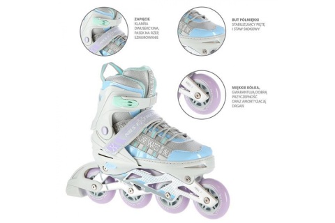 ŁYŻWOROLKI REGULOWANE NA1186 ROZM. S (31-34) /NILS