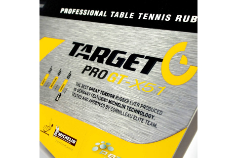 OKŁADZINA PALETKI DO PING PONGA TARGET PRO GT-X51 2.0 CZERW. /CORNILLEAU